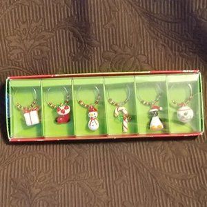 Christmas Theme Drink Charms Red/Green/Black/White